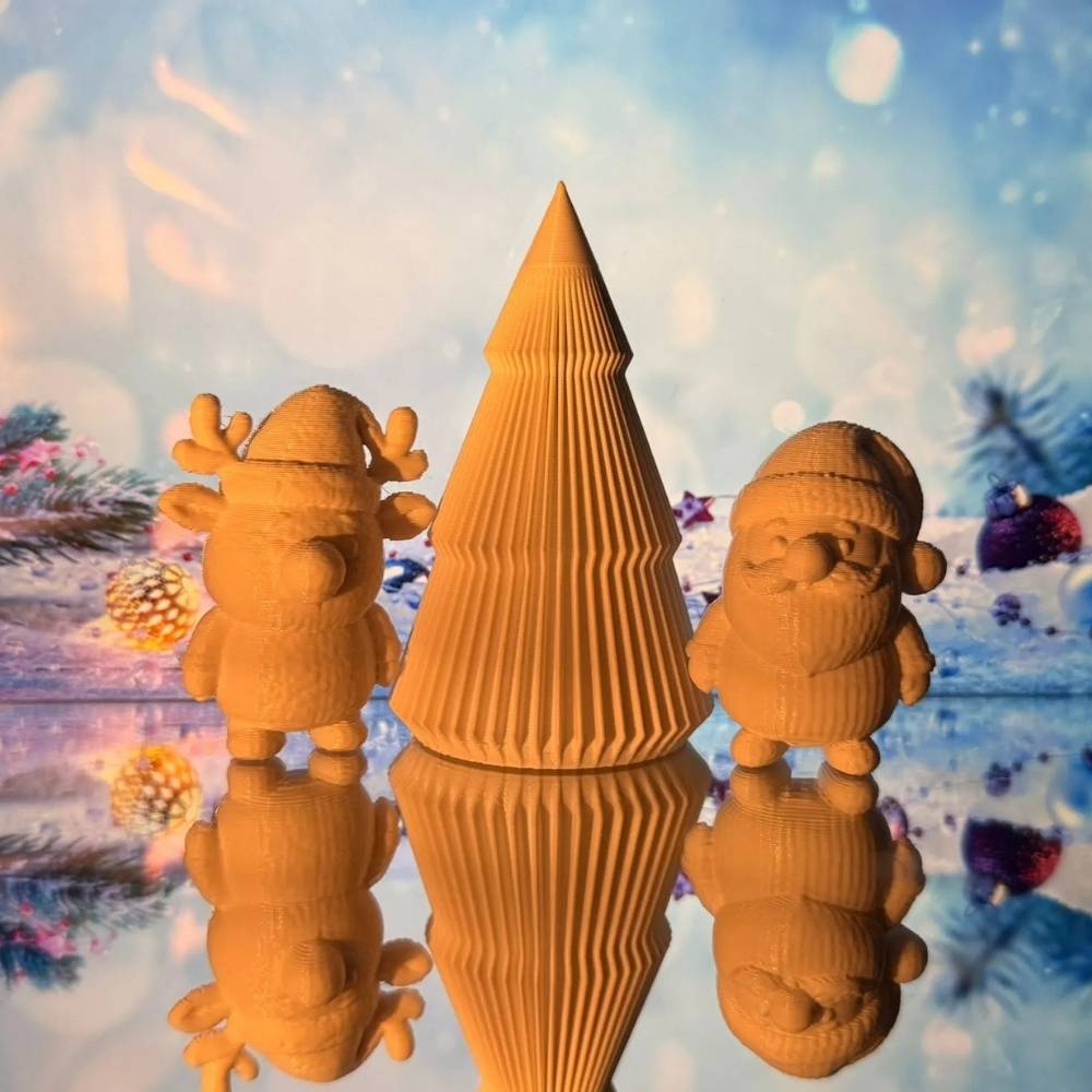 🎄 3D-Weihnachtsdeko-Set „Weihnachten mit Herz“ – Nachhaltig, handgefertigt & Made in Germany