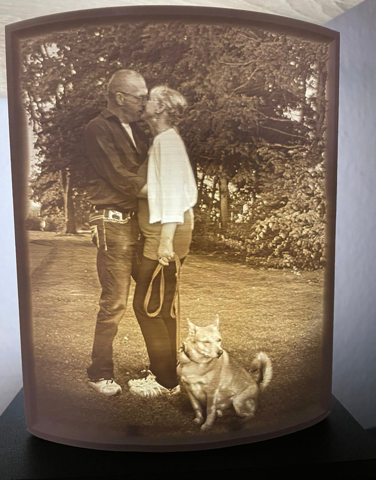 Gebogenes 3D-Druck Lithophane