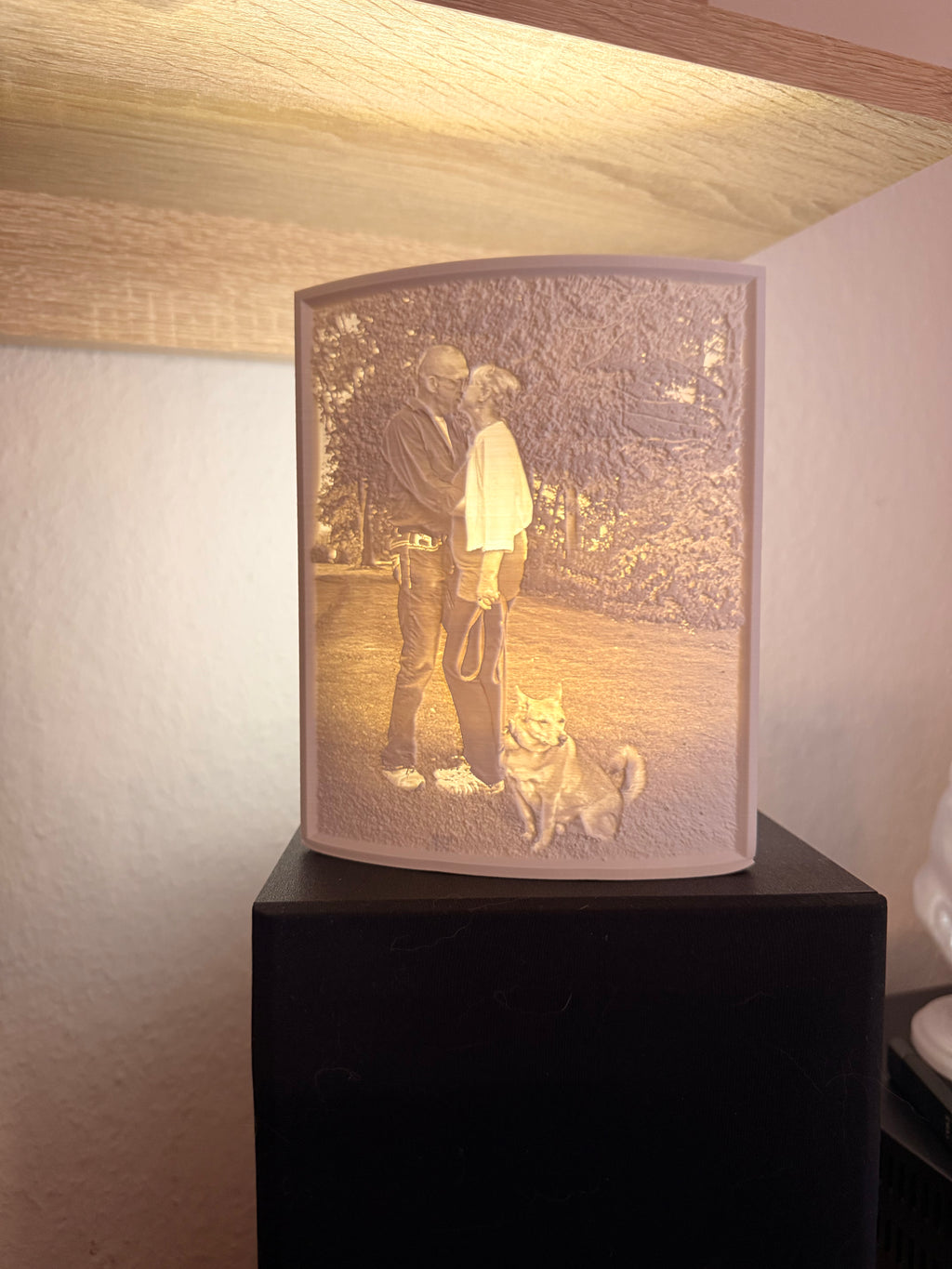 Gebogenes 3D-Druck Lithophane